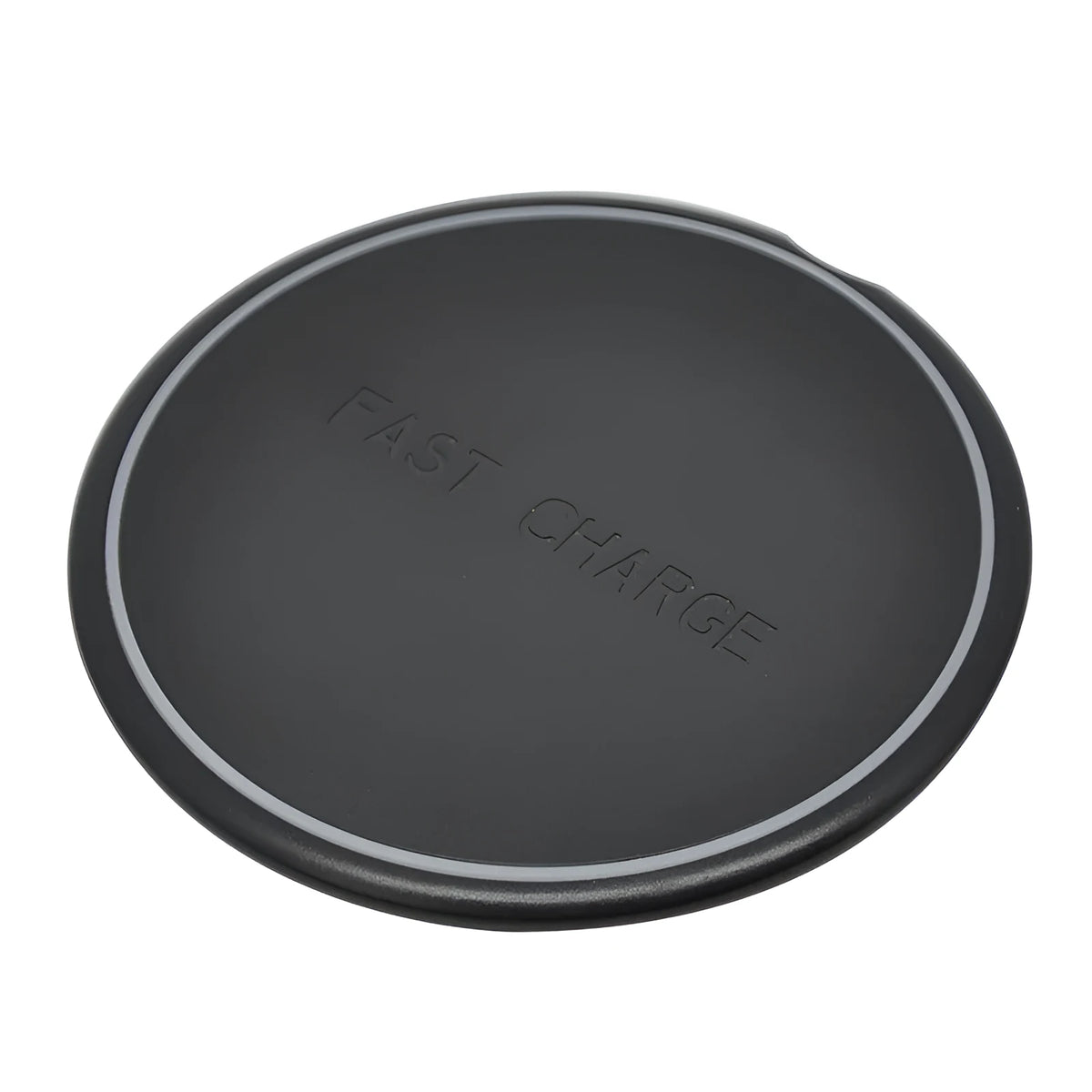 Black 10W wireless charging pad with Micro USB input, indication function, model KD-20.
