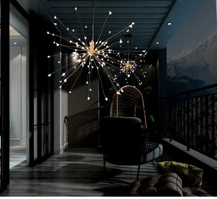 LED meteor shower solar light with multiple string configurations for room and garden decoration