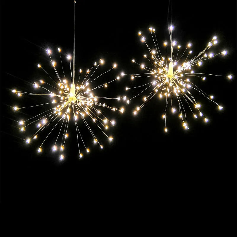 LED meteor shower solar light with multiple string configurations for room and garden decoration