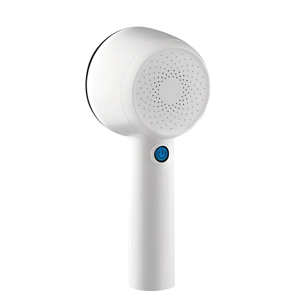 White rechargeable clothes shaver for removing fabric bobbles from jerseys and clothing