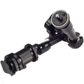Black all-metal 7-inch magic friction articulating arm for DSLR cameras with hot shoe mount.