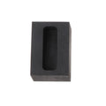 Square graphite crucible for precious metal melting and ingot formation