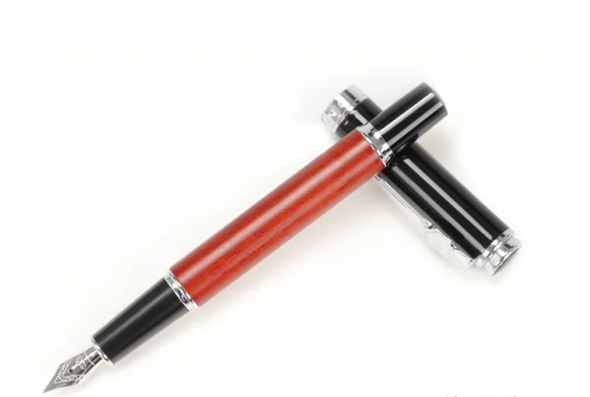 Ceramic colour lacquer pen and peach wood crafting pen with metal shell and 1.5mm, 0.7mm or 0.5mm nib
