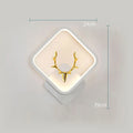 Modern deer antler design wall sconce with remote control for dimmable tri-colour LED lighting