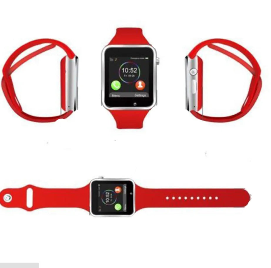 A1 Smart Watch with 1.54-inch touchscreen in multiple colours showing phone and camera features