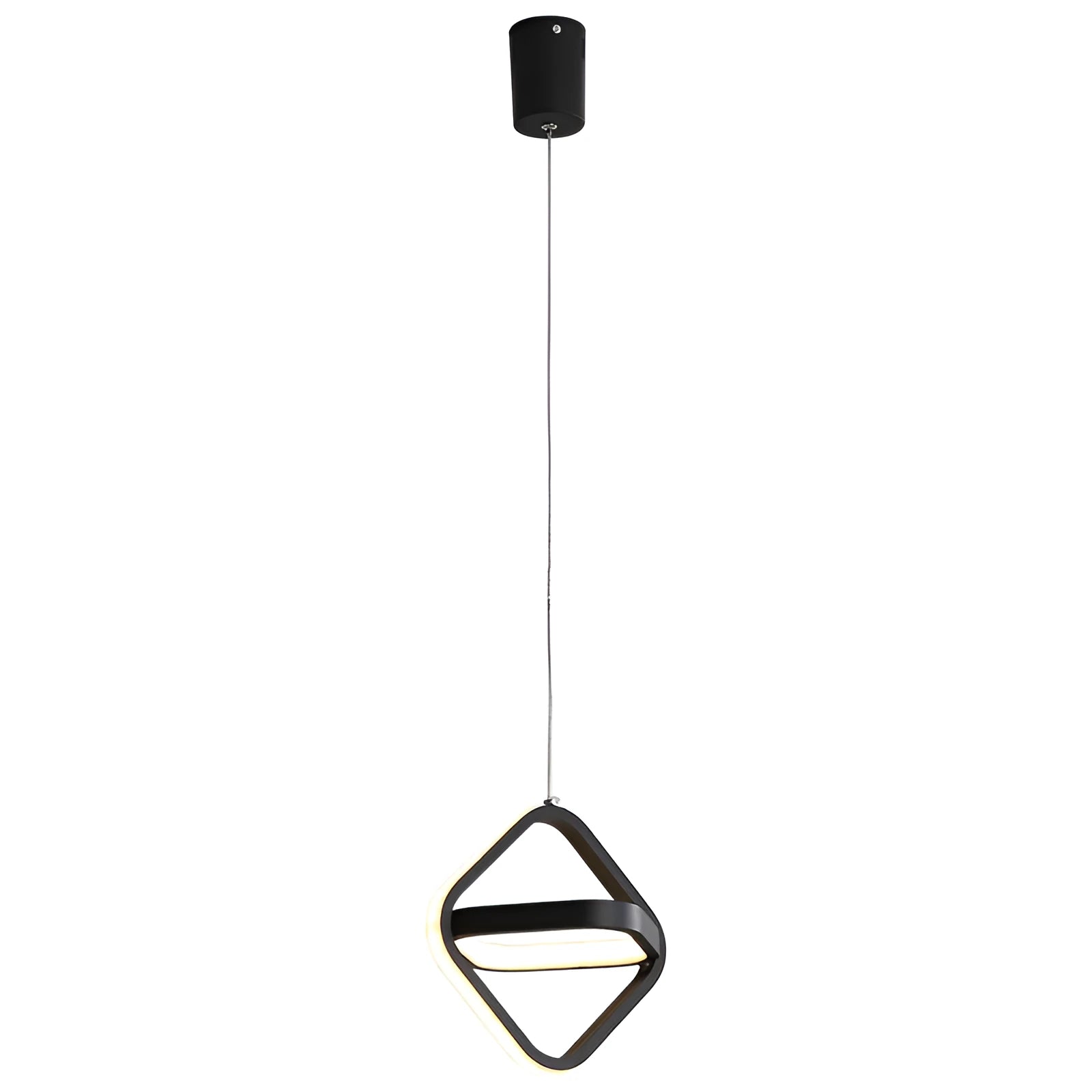 Modern minimalist bedside lamp with long-line single head design in geometric shape with remote control