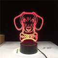 Remote control touch LED table lamp with colourful gradient acrylic shade on black ABS base