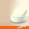Wireless motion sensor LED light with rotation sensor for cabinets and hallways