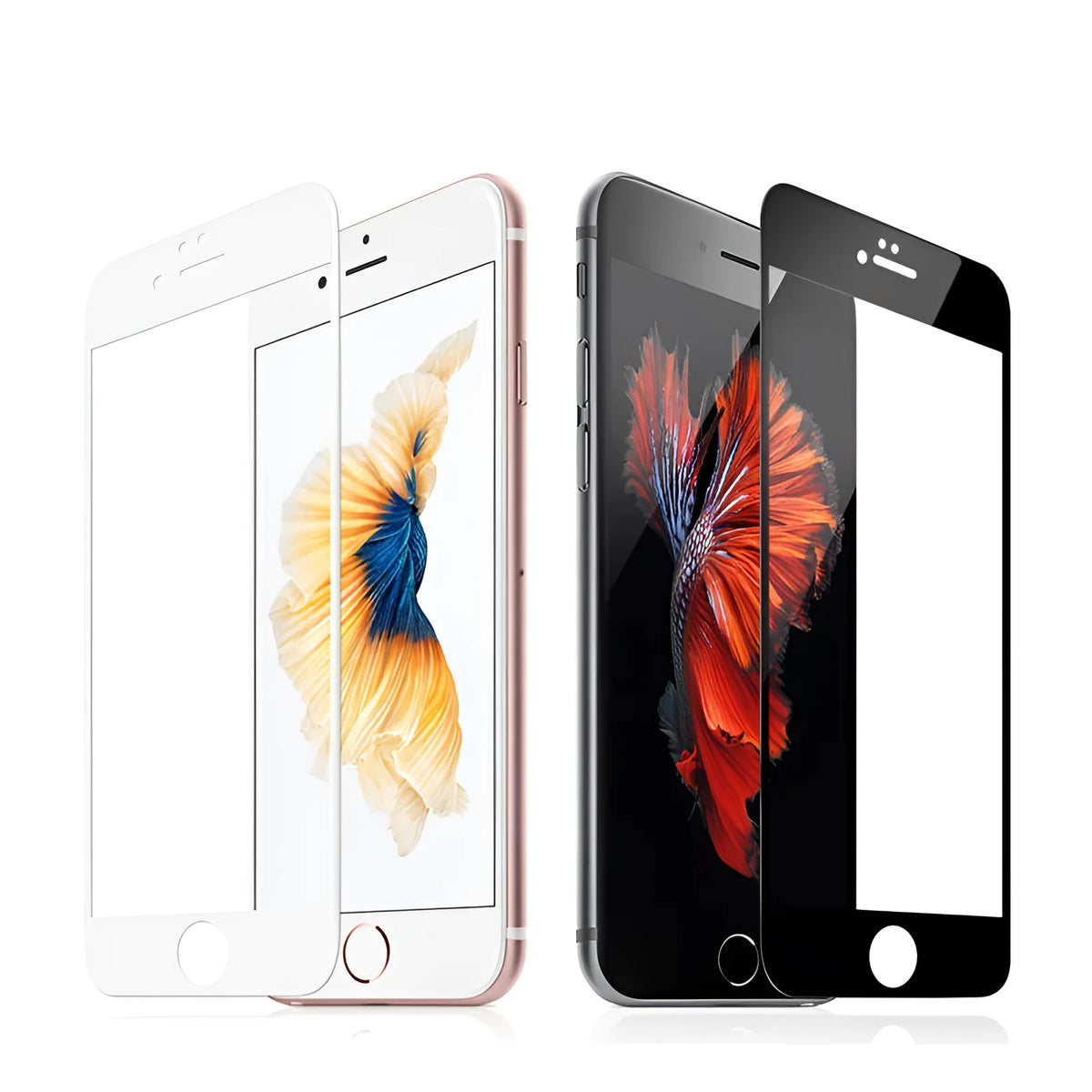 iPhone tempered glass screen protector showing full coverage design for 6 7 8 models