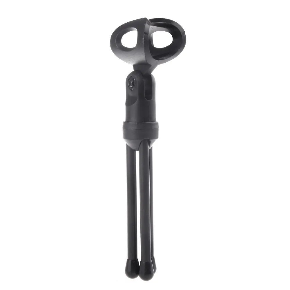 Black wired computer microphone with clip holder for PC use