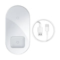 Baseus minimalist 2-in-1 wireless charger pro version for phones and AirPods in three colour options