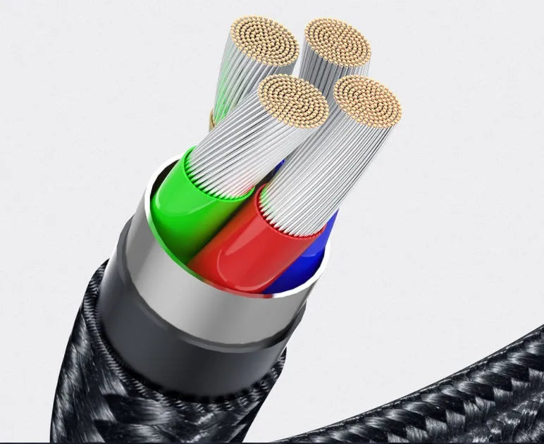 360-degree rotating magnetic charging cable with LED indicator for Android, iOS and Type-C devices