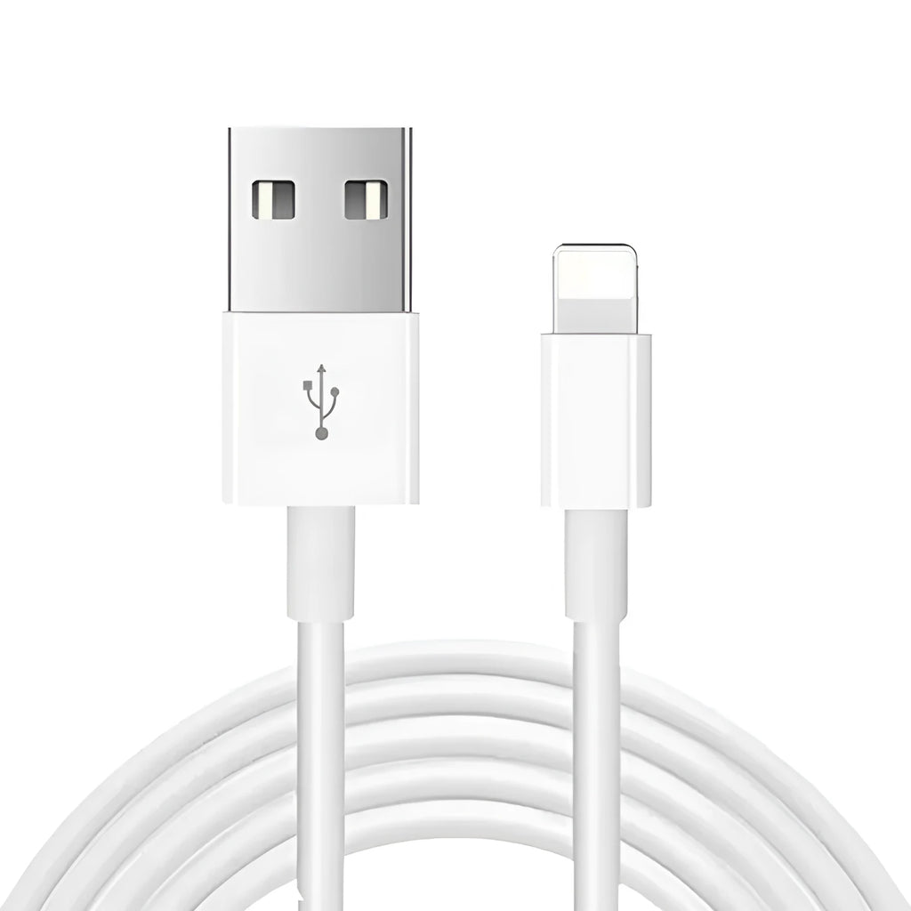 White 20W USB-C fast charger with 1m cable for iPhone and iPad charging
