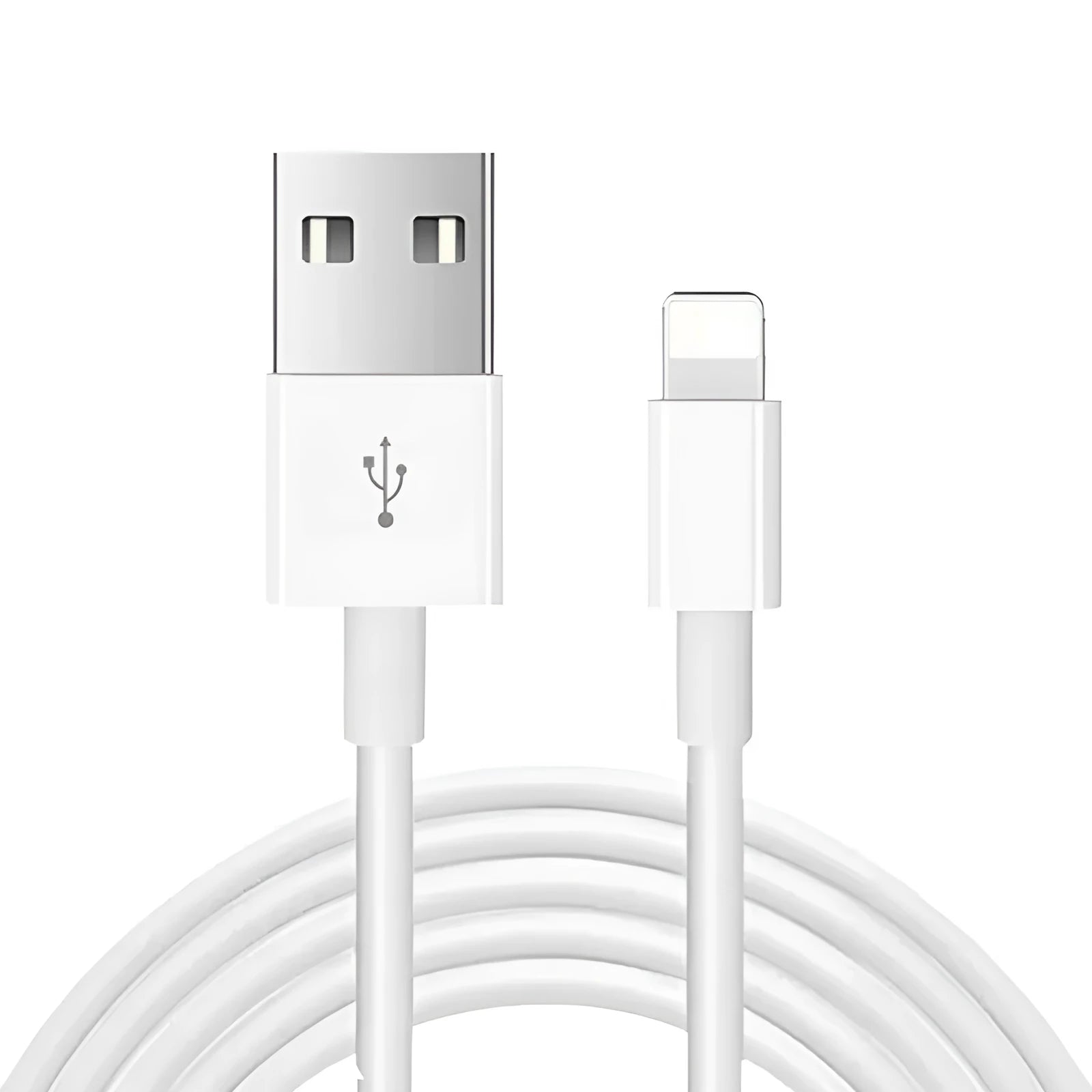 White 20W USB-C fast charger with 1m cable for iPhone and iPad charging