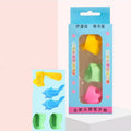 Children's pen holder writing corrector orthosis for kindergarten, showing boys' and girls' model options with practice pen holders.