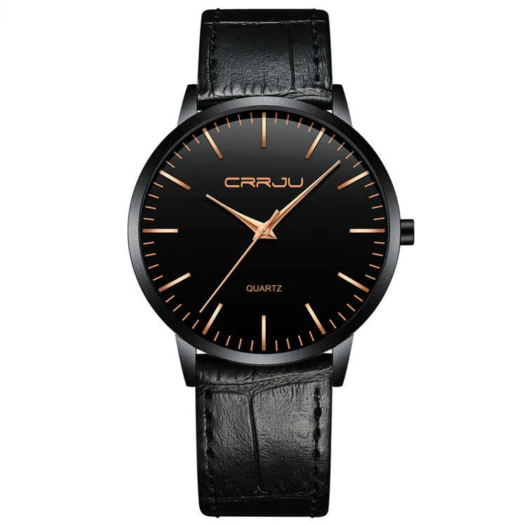 Casual quartz watch with alloy case, plexiglass mirror, and choice of mesh or leather straps in multiple colours