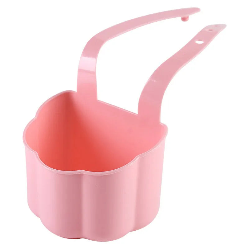 Nordic style plastic sink drain basket in dark blue with 20 x 10 x 7.5 cm dimensions