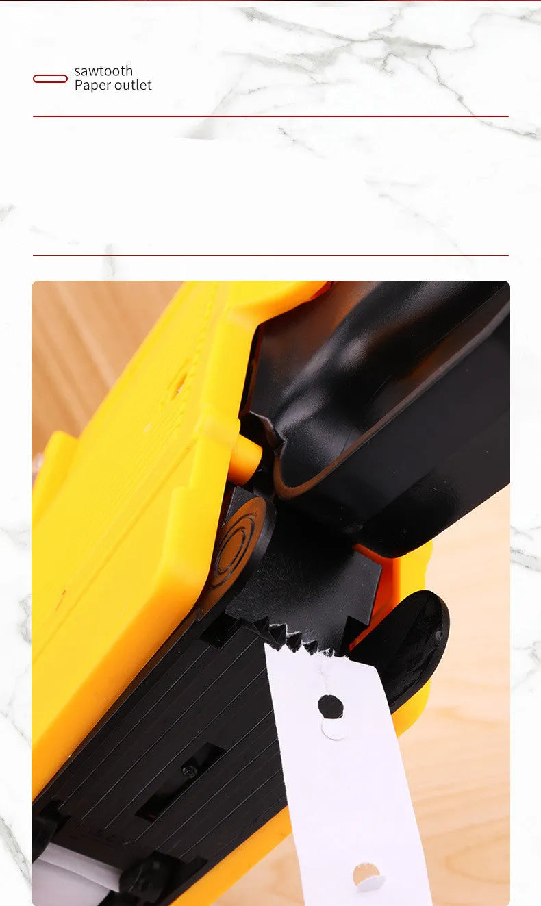 Manual price labelling machine for supermarket bottle packaging in blue, red, or yellow colours