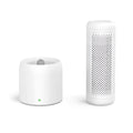 Small white household dehumidifier with 1 litre water tank for rooms up to 10 square metres