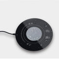 Black and white USB-powered hot cold coaster for drink temperature control