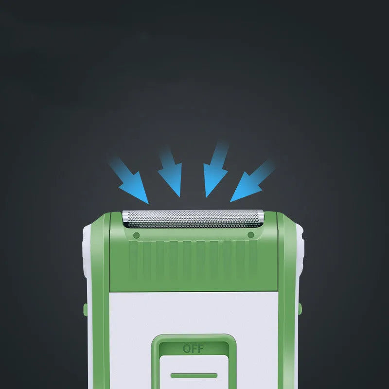 Reciprocating double-layer net electric shaver Model L2 in photo colour on a white background.