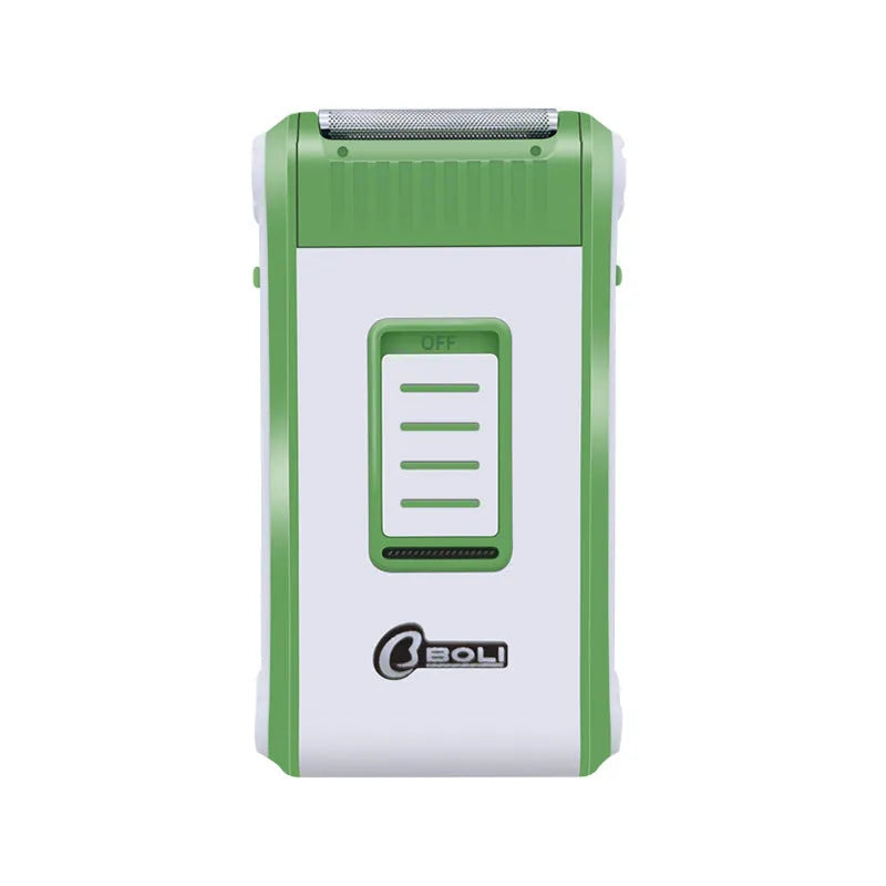 Reciprocating double-layer net electric shaver Model L2 in photo colour on a white background.