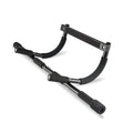 Black steel pipe pull-up bar for home gym strength training equipment