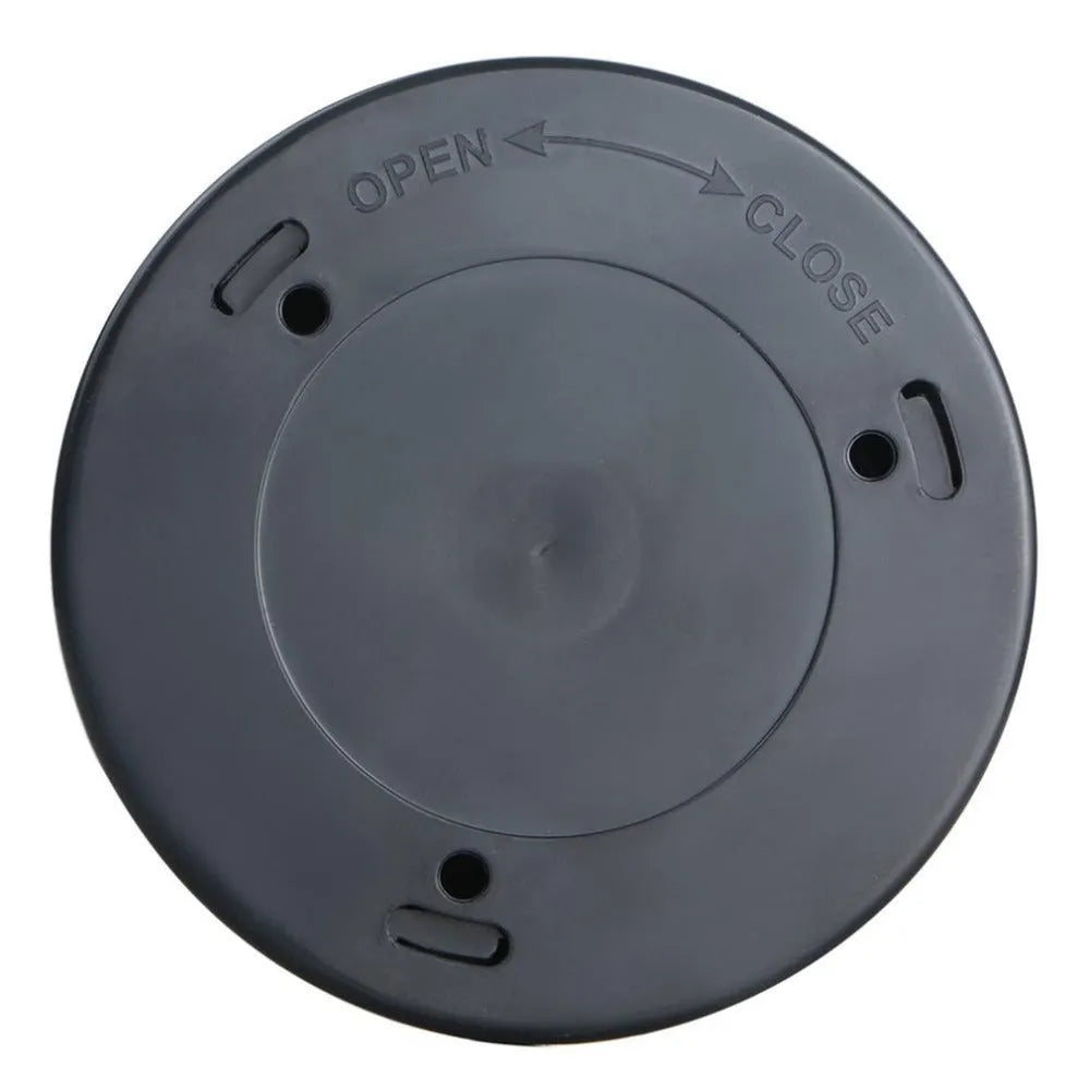 Silver square wireless motion sensor night light on a surface, showing its compact 80mm x 80mm size.