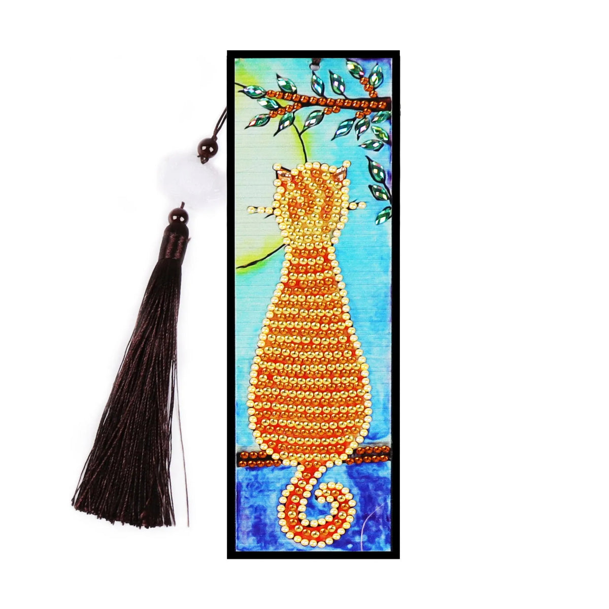 DIY diamond painting bookmark kit with special-shaped mandala design and crystal 5D diamond dots