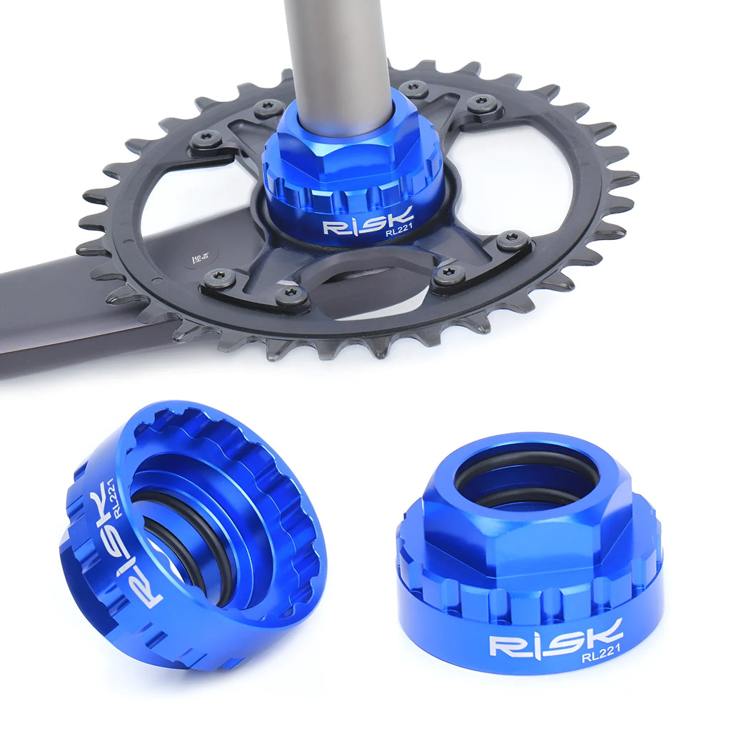 Blue aluminium alloy direct mount disc brake tool for 12-speed bicycle systems