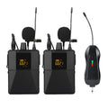 Little Bee X3 model black wireless lavalier microphone with clip.
