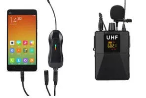 Little Bee X3 model black wireless lavalier microphone with clip.