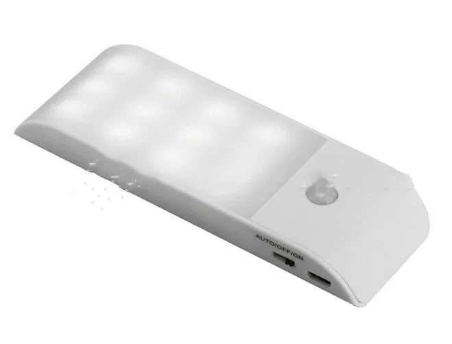 12 LED rechargeable human body sensor night light in new Chinese style with white or yellow light options