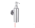 Stainless steel wall-mounted manual soap dispenser for commercial bathrooms