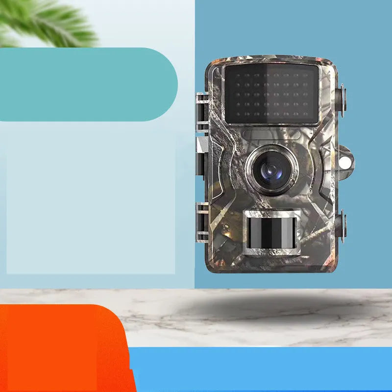 IP66 waterproof field camera in camouflage colour with 2.4-inch screen for animal detection monitoring