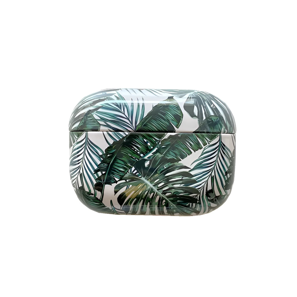 Banana leaves design AirPods protective case in blue or green colour for AirPods 1/2 generation and AirPods Pro models