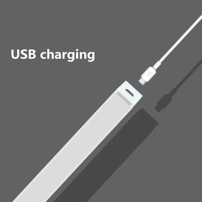 USB rechargeable magnetic LED closet light with motion sensor in aluminium housing