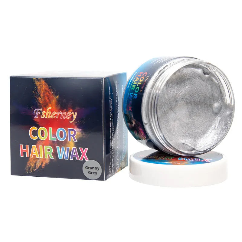 120g hair styling clay container in multiple colour options with strong hold formula
