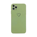 Silicone TPU back cover case for Apple iPhone in various solid colours including black, pink, and green.