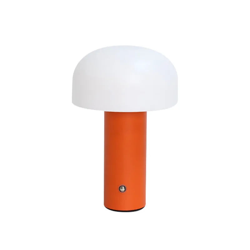 USB-powered creative table lamp with decorative design in white, black, orange or green colours