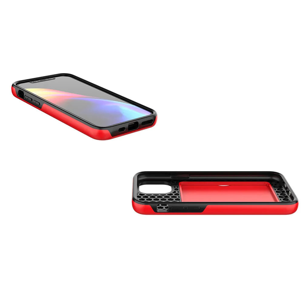 A solid-colour mobile phone case for Apple iPhone 11 series, shown in multiple colour options.