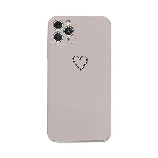 Silicone TPU back cover case for Apple iPhone in various solid colours including black, pink, and green.