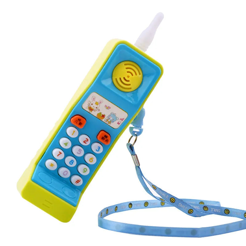Children's electronic educational toy with sound and light effects featuring cartoon animal designs