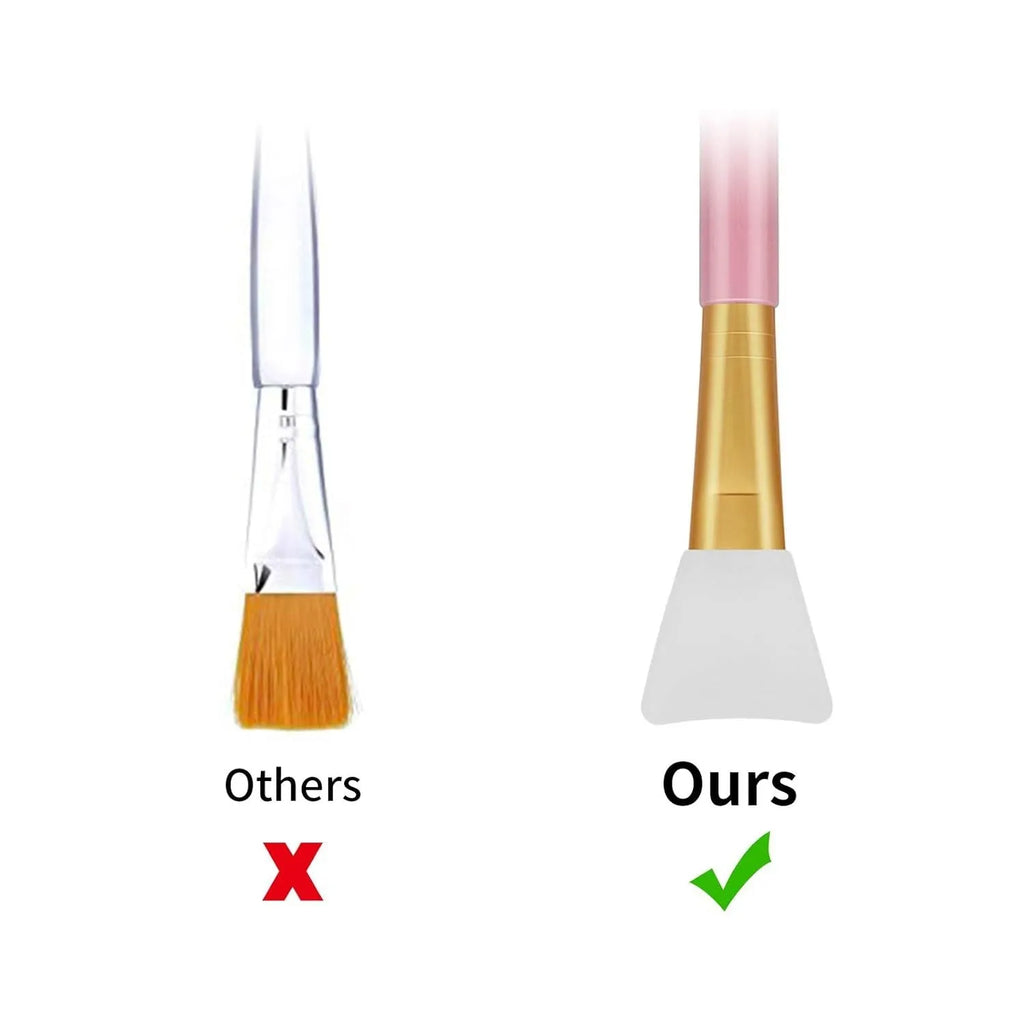 Soft silicone face mask spatula applicator in a choice of six colours on a clean background.