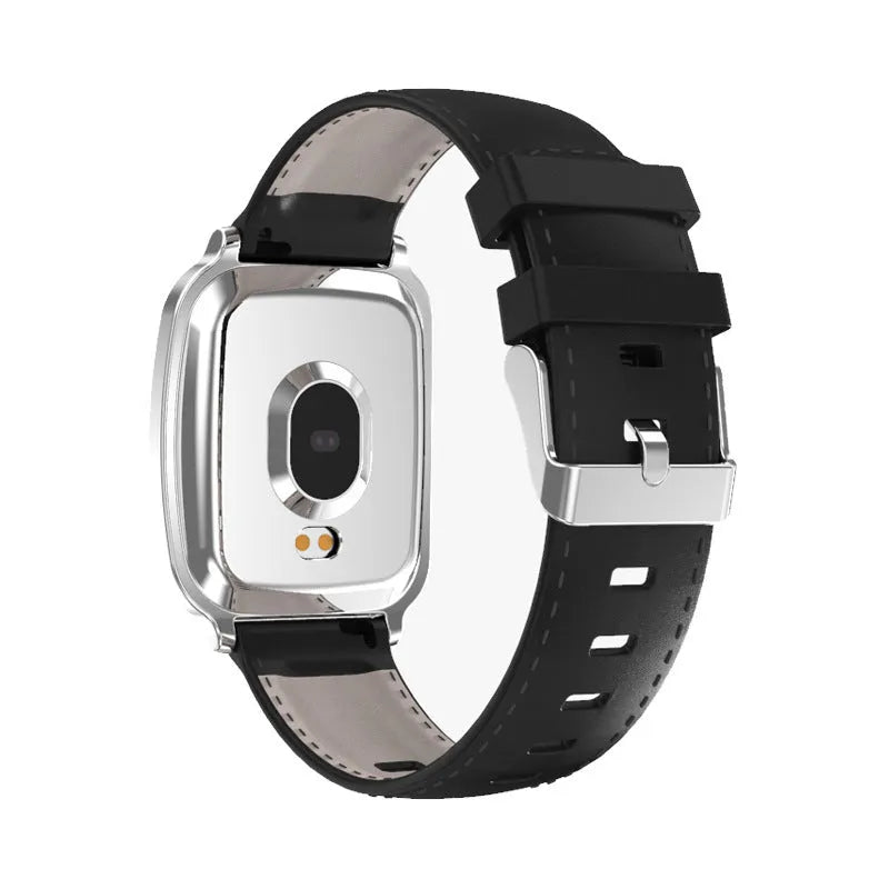M8 smart bracelet with full touch screen and TPU strap shown on a wrist.