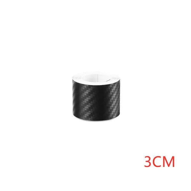 Matte carbon fibre roll door sill protector with 3D pattern and waterproof PET material