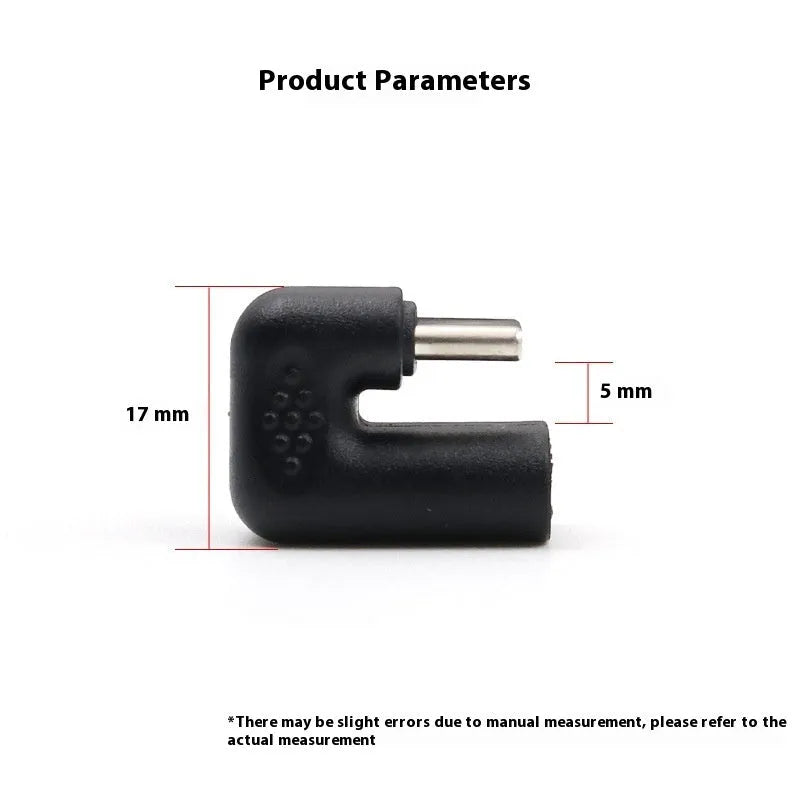 Plastic male to female adapter extension cable with U-bend adapter style for mobile devices