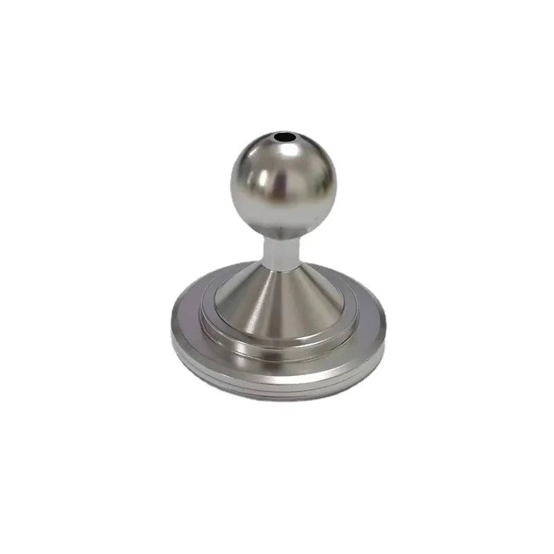 Aluminium alloy universal instrument panel mounting base plate in black and silver finish for car dashboard installation
