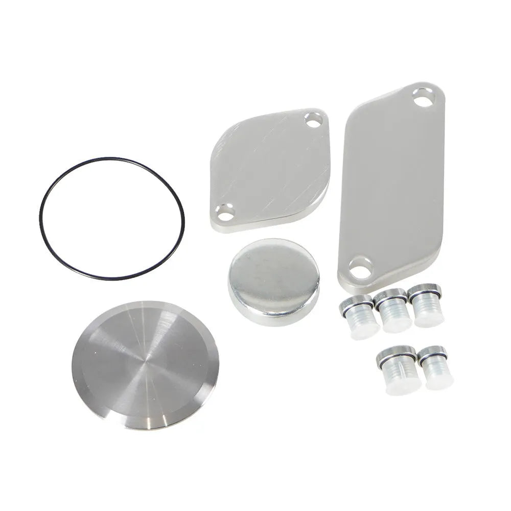 Silver aluminium alloy valve cover for diesel engine EGR cooler replacement