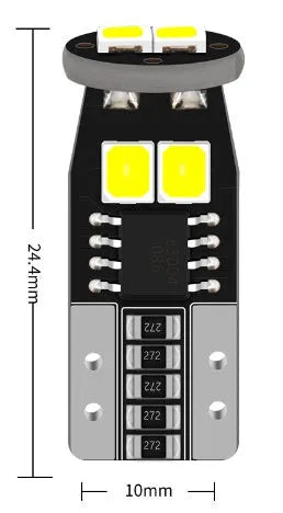 Small car licence plate replacement lamp with white light and fibre glass board construction